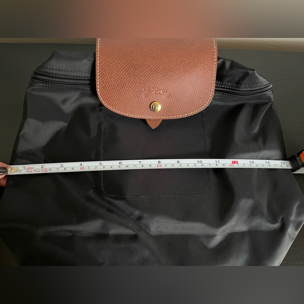 Longchamp Large Le Pilage Backpack in black - Picture 8 of 13
